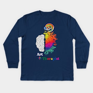 Sensitive Art Therapist Kids Long Sleeve T-Shirt